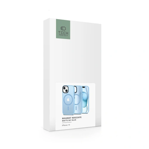 Buy Tech-Protect MagMat MagSafe Apple iPhone 15 Matte Sky Blue - THP2394 - {ean13} - Home Screen Store Europe