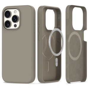 Etui Tech-Protect Silicone MagSafe Apple iPhone 15 Pro Titanium