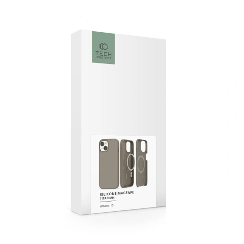 Kup Tech-Protect Apple Carcasă Silicone MagSafe iPhone 15 Titan - THP2397 - {ean13} - Sklep Home Screen