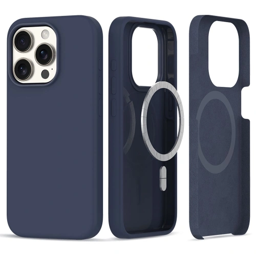 Kup Tech-Protect Apple Carcasă Silicone MagSafe iPhone 15 Pro Max Navy - THP2401 - {ean13} - Sklep Home Screen