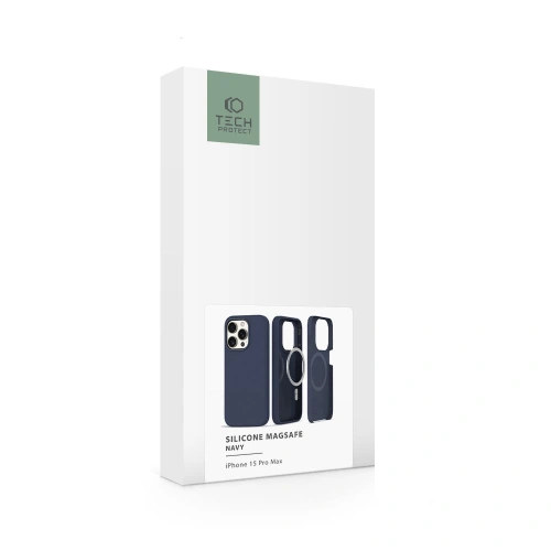 Kup Tech-Protect Apple Carcasă Silicone MagSafe iPhone 15 Pro Max Navy - THP2401 - {ean13} - Sklep Home Screen