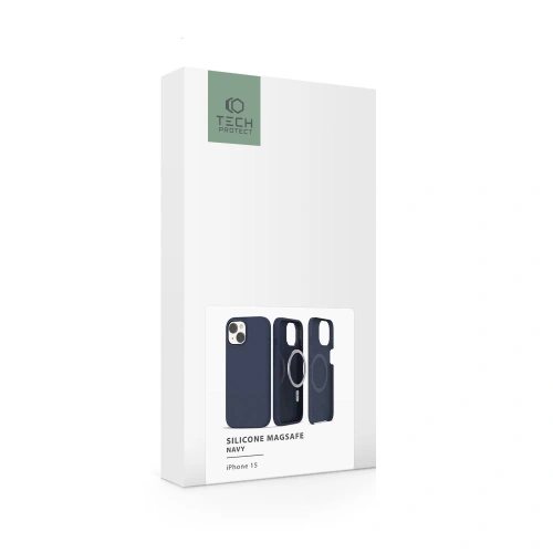 Kup Tech-Protect Apple Carcasă Silicone MagSafe iPhone 15 Navy - THP2402 - {ean13} - Sklep Home Screen