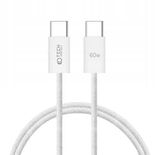 Buy Tech-Protect Ultraboost Classic cable USB-C / USB-C PD 60W 3A 100cm White - THP2404 - {ean13} - Home Screen Store Europe