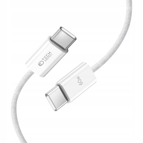 Kup Kabel Tech-Protect Ultraboost Classic USB-C / USB-C PD 60W 3A 100cm Weiß - THP2404 - {ean13} - Sklep Home Screen