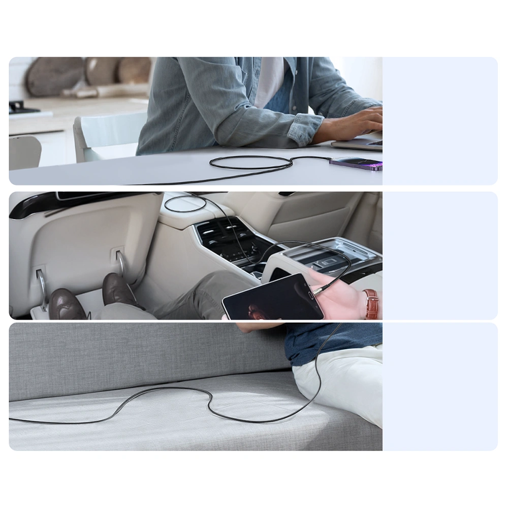 Kabel Joyroom Star-Light Series SA27-CC5 USB-C / USB-C 100W 3m czarny