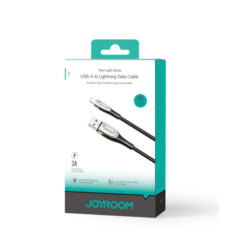 Buy Joyroom Pioneer Series SA31-AL3 cable USB-A / Lightning 3A 1.2m black - JYR848 - {ean13} - Home Screen Store Europe