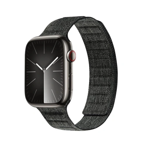 Kup Pasek Crong Melange Apple Watch 4/5/6/7/SE/8/9/Ultra 44/45/49mm (negru melanș) - CRG661 - {ean13} - Sklep Home Screen