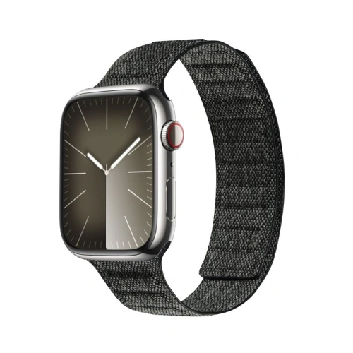 Kup Pasek Crong Melange Apple Watch 4/5/6/7/SE/8/9/Ultra 44/45/49mm (negru melanș) - CRG661 - {ean13} - Sklep Home Screen