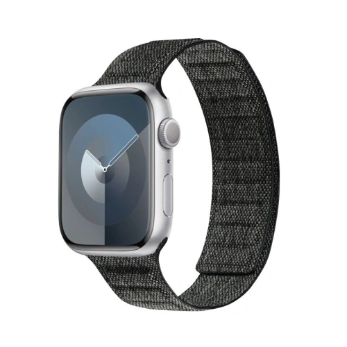 Kup Pasek Crong Melange Apple Watch 4/5/6/7/SE/8/9/Ultra 44/45/49mm (negru melanș) - CRG661 - {ean13} - Sklep Home Screen
