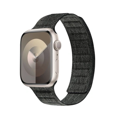 Kup Pasek Crong Melange Apple Watch 4/5/6/7/SE/8/9/Ultra 44/45/49mm (negru melanș) - CRG661 - {ean13} - Sklep Home Screen