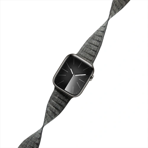 Kup Pasek Crong Melange Apple Watch 4/5/6/7/SE/8/9/Ultra 44/45/49mm (negru melanș) - CRG661 - {ean13} - Sklep Home Screen