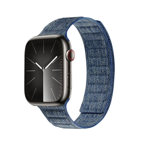 Kup Pasek Crong Melange Apple Watch 4/5/6/7/SE/8/9/Ultra 44/45/49mm (modrý melange) - CRG662 - {ean13} - Sklep Home Screen