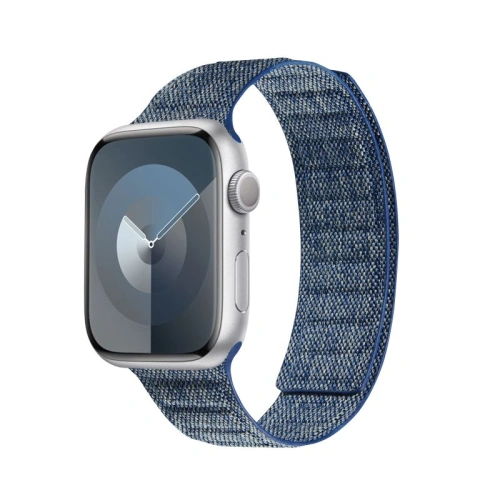 Kup Pasek Crong Melange Apple Watch 4/5/6/7/SE/8/9/Ultra 44/45/49mm (modrý melange) - CRG662 - {ean13} - Sklep Home Screen