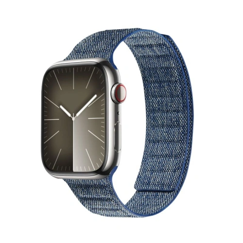 Kup Pasek Crong Melange Apple Watch 4/5/6/7/SE/8/9/Ultra 44/45/49mm (modrý melange) - CRG662 - {ean13} - Sklep Home Screen