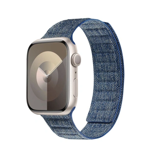 Kup Pasek Crong Melange Apple Watch 4/5/6/7/SE/8/9/Ultra 44/45/49mm (modrý melange) - CRG662 - {ean13} - Sklep Home Screen