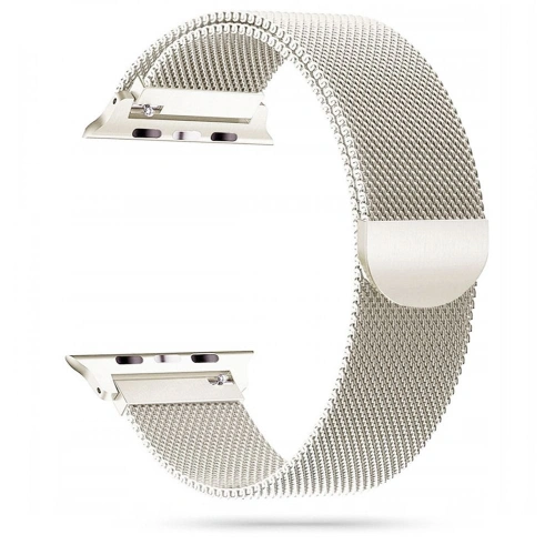 Kup Pasek Tech-Protect MilaneseBand Apple Watch 4/5/6/7/SE/8/9/Ultra 44/45/49mm Starlight - THP2405 - {ean13} - Sklep Home Screen