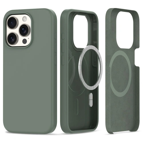 Kup Etui Tech-Protect Silicone MagSafe Apple iPhone 15 Pro Max Olivová - THP2408 - {ean13} - Sklep Home Screen