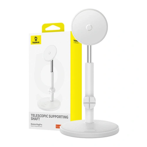 Buy Baseus MagPro phone holder white - BSU4734 - {ean13} - Home Screen Store Europe