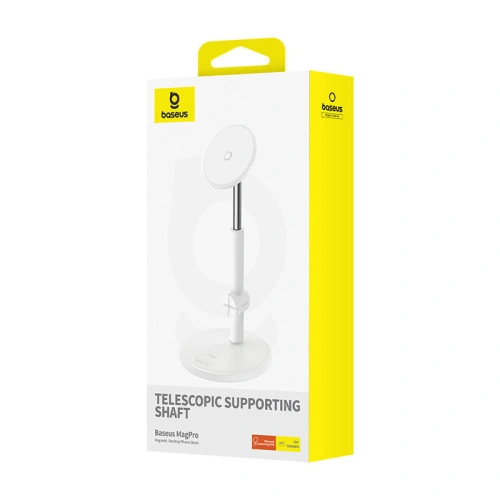 Buy Baseus MagPro phone holder white - BSU4734 - {ean13} - Home Screen Store Europe