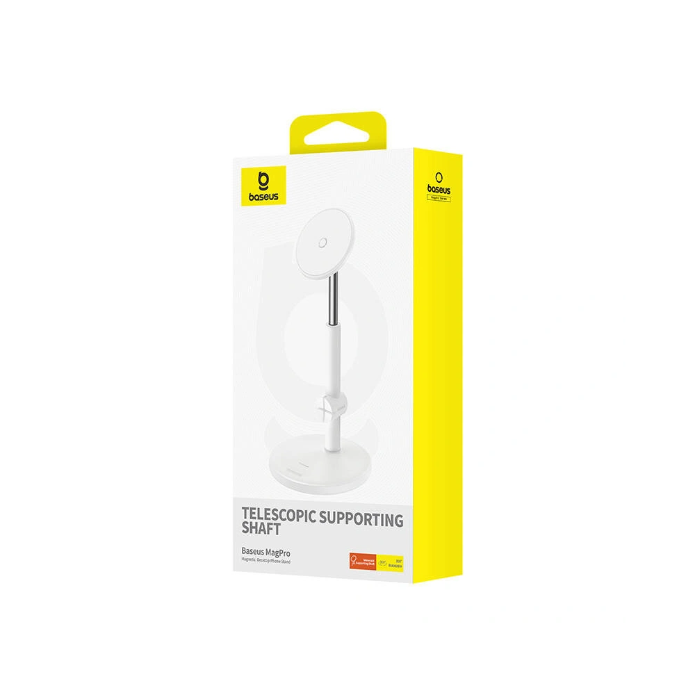 Uchwyt na telefon Baseus MagPro biały