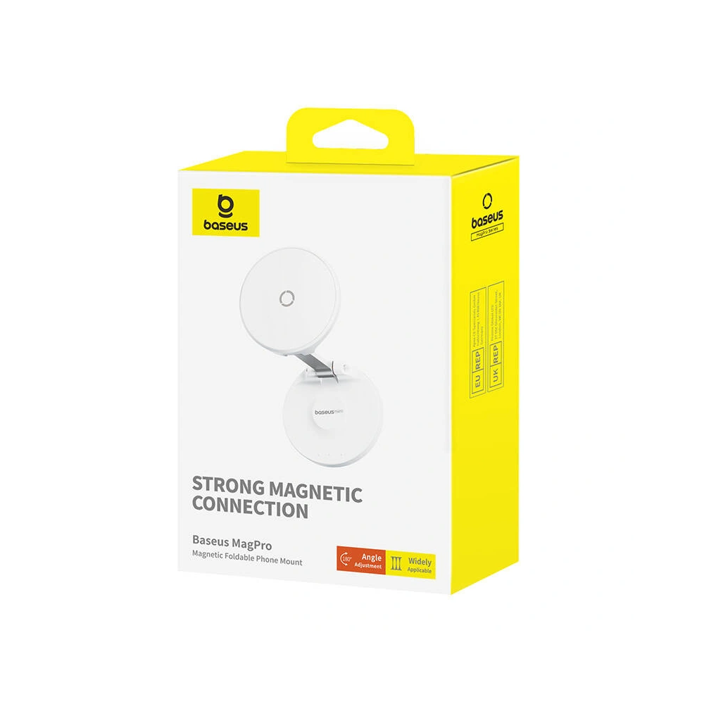 Uchwyt na telefon Baseus MagPro samoprzylepny biały