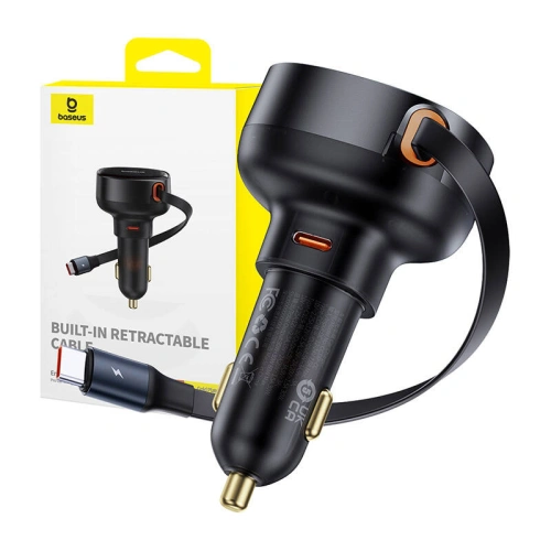 Kup Auto-Ladegerät Baseus Enjoyment Pro mit USB-C-Kabel 60W (schwarz) - BSU4737 - {ean13} - Sklep Home Screen