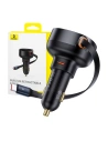 Auto nabíječka Baseus Enjoyment Pro s USB-C kabelem 60W (černá)