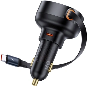 Kup Ładowarka samochodowa Baseus Enjoyment Pro z kablem USB-C 60W (czarna) - BSU4737 - {ean13} - Sklep Home Screen