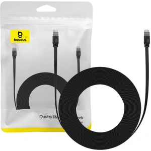 Kabel síťový Baseus Ethernet RJ45, Cat.6, 12 metrů (černý)