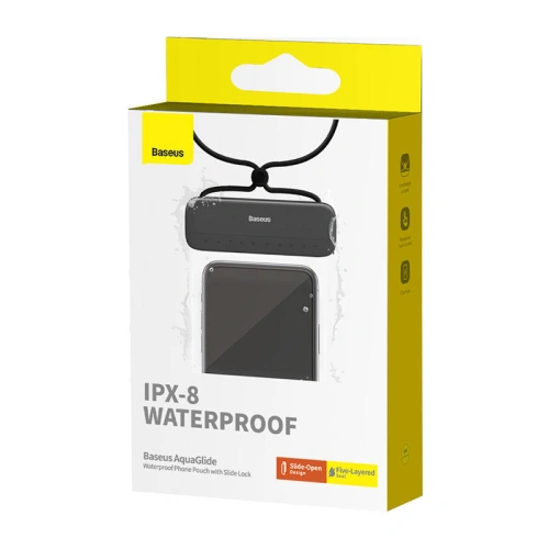 Buy Baseus AquaGlide universal waterproof case (black) - BSU4753 - {ean13} - Home Screen Store Europe