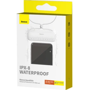 Buy Baseus AquaGlide universal waterproof case (white) - BSU4754 - {ean13} - Home Screen Store Europe