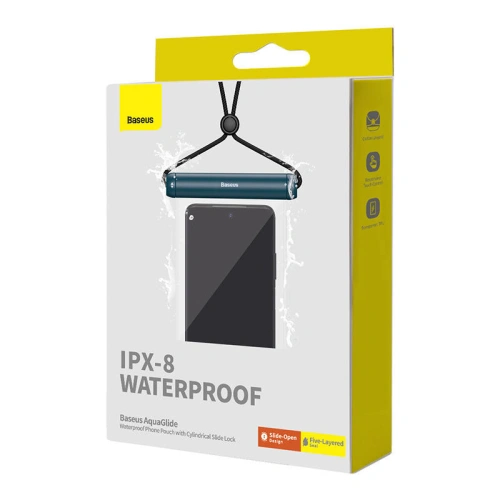 Buy Baseus AquaGlide universal waterproof case with cylinder lock (blue) - BSU4757 - {ean13} - Home Screen Store Europe