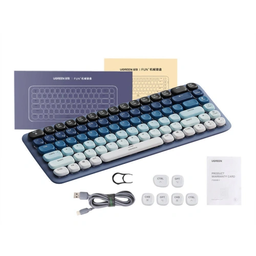 Kup Tastatura mecanică fără fir UGREEN KU101 BT (albastru) - UGR1754 - {ean13} - Sklep Home Screen