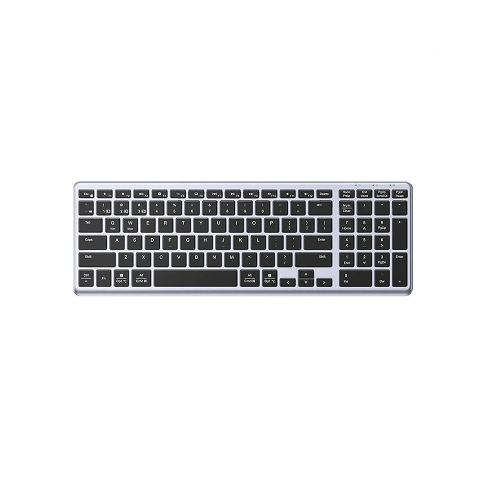 UGREEN KU005 wireless 2.4G+BT membrane keyboard (silver and black)