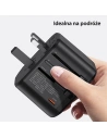 Kup 4-in-1 USAMS T59 încărcător de călătorie US/AU/EU/UK adaptor de călătorie negru/negru - USA1008 - {ean13} - Sklep Home Screen