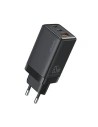 USAMS US-CC180 Sandru Series 2xUSB-C+1xUSB-A GaN PD QC 65W încărcător de rețea negru/negru