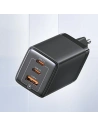 Kup USAMS US-CC180 Sandru Series 2xUSB-C+1xUSB-A GaN PD QC 65W încărcător de rețea negru/negru - USA1009 - {ean13} - Sklep Home Screen