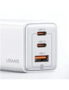 Kup USAMS US-CC180 Sandru Series 2xUSB-C+1xUSB-A GaN PD QC 65W încărcător de rețea negru/negru - USA1009 - {ean13} - Sklep Home Screen