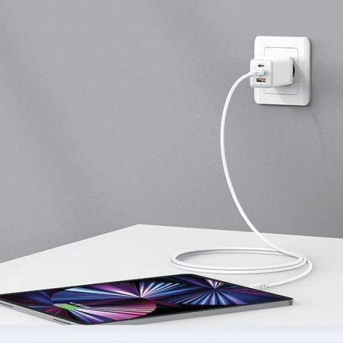 Kup USAMS US-CC180 Sandru Serie Netzladegerät 2xUSB-C+1xUSB-A GaN PD QC 65W schwarz - USA1009 - {ean13} - Sklep Home Screen