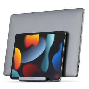 Kup Aluminowa podstawka Satechi Dual Vertical Laptop Stand na laptopa oraz iPada (space gray) - STH93 - {ean13} - Sklep Home Screen