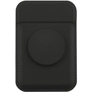 Kup UNIQ Flixa magnetická peněženka na karty s podložkou MagSafe černá/jet black - UNIQ1062 - {ean13} - Sklep Home Screen