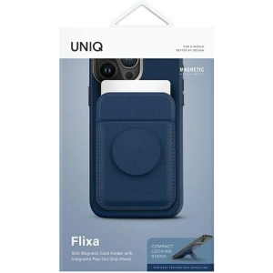 Kup UNIQ Flixa magnetická peněženka na karty s podporou MagSafe modrá/navy blue - UNIQ1063 - {ean13} - Sklep Home Screen