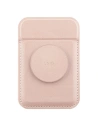 UNIQ Flixa magnetyczny portfel na karty z podpórką MagSafe różowy/blush pink 
