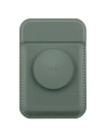 UNIQ Flixa magnetic card wallet with MagSafe lichen green 