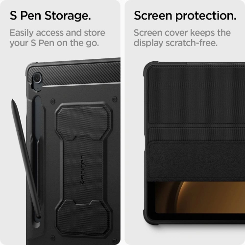 Kup Case Spigen Rugged Armor Pro Samsung Galaxy Tab S9 FE Schwarz - SPN3183 - {ean13} - Sklep Home Screen