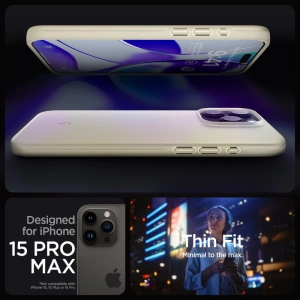 Buy Spigen Thin Fit Apple iPhone 15 Pro Max Mute Beige - SPN3184 - {ean13} - Home Screen Store Europe