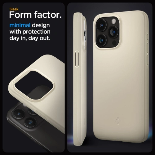Kup Etui Spigen Thin Fit Apple iPhone 15 Pro Max Mute Bézs - SPN3184 - {ean13} - Sklep Home Screen