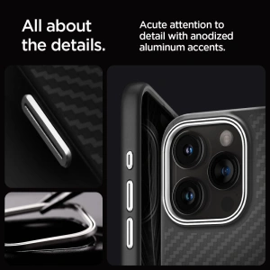 Kup Etui Spigen Enzo Aramid Mag MagSafe Apple iPhone 15 Pro Max Matt Fekete - SPN3185 - {ean13} - Sklep Home Screen