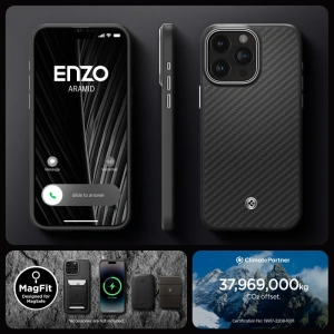 Kup Case Spigen Enzo Aramid Mag MagSafe Apple iPhone 15 Pro Max Matte Schwarz - SPN3185 - {ean13} - Sklep Home Screen