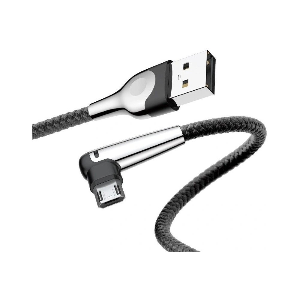 Kątowy kabel micro USB Baseus Sharp Bird 1.5A 2m (czarny)